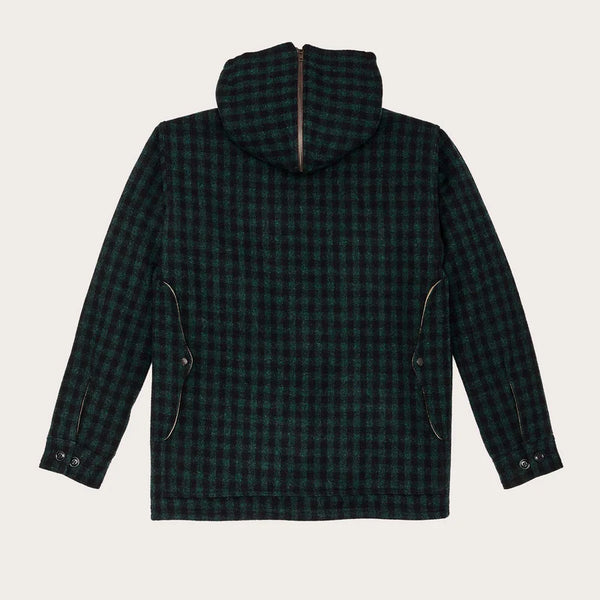 MACKINAW WOOL HOODED CRUISER JACKET DARK TIMBER