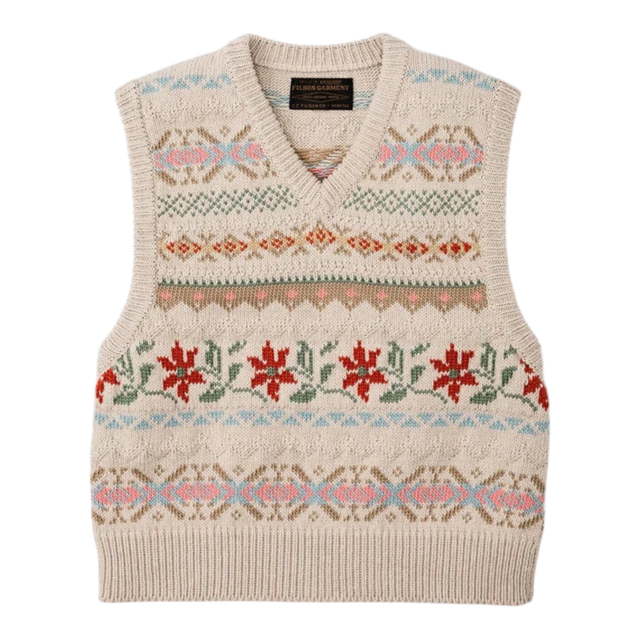 WOMEN'S JACQUARD COTTON VEST