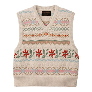 WOMEN'S JACQUARD COTTON VEST