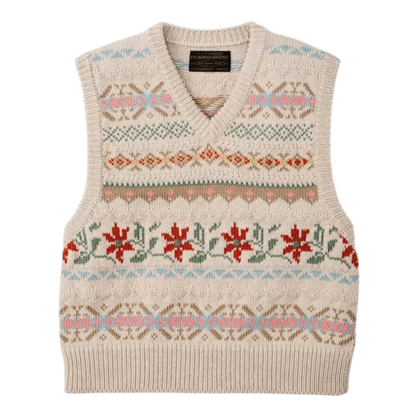 WOMEN'S JACQUARD COTTON VEST