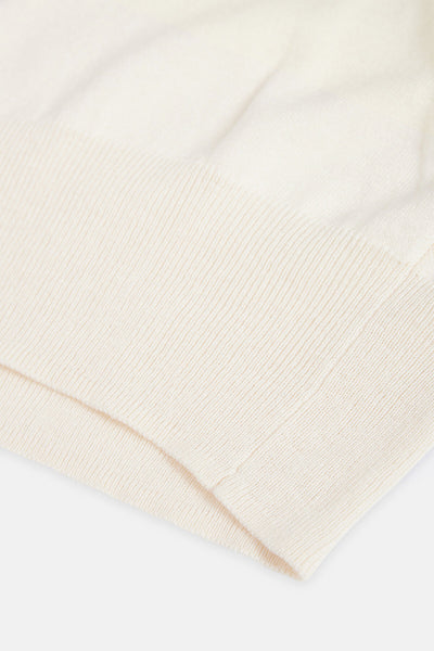 MAGLIA MANICHE CORTE CON COLLO ROTONDO WHITE