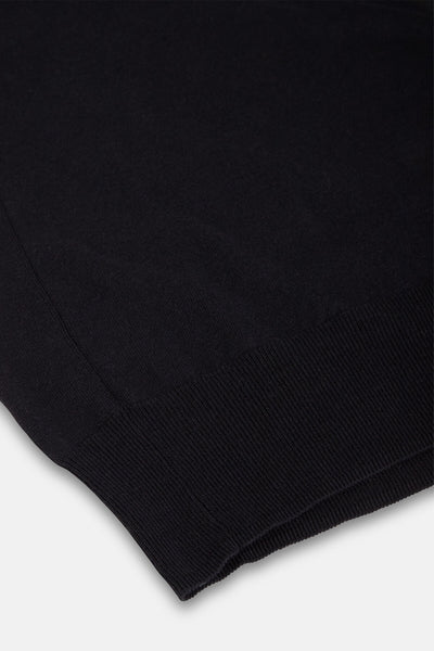 MAGLIA MANICHE CORTE CON COLLO ROTONDO NAVY