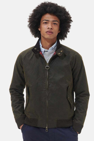 Baracuta x Barbour Porton wax jacket olive