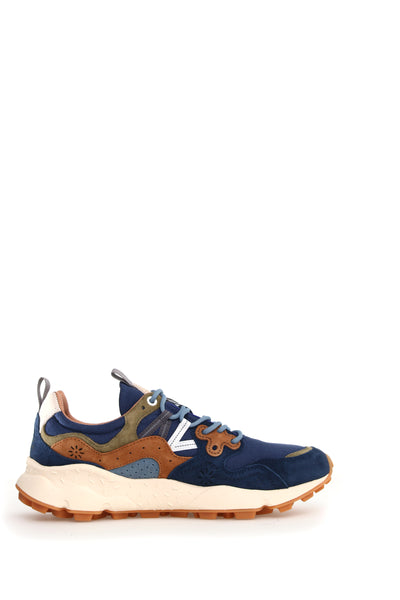 YAMANO 3 MAN SUEDE/CANVAS BLUE-NAVY