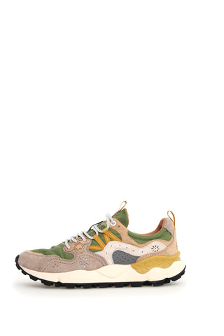 YAMANO 3 UNI SUEDE/CANVAS LIGHT BROWN-MILITARE